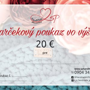 Darčekový poukaz 20€