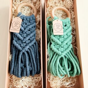 Macrame držiak na kvetináč